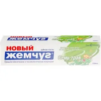 Зубна паста Новый Жемчуг Сім трав 100 мл (4600697171272)