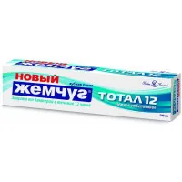 Зубна паста Новый Жемчуг Тотал 12 + ніжне відбілювання 100 мл (4600697171357)