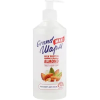 Liquid soap Grand Charm Milk protein and almond 500 ml (4820195504307)