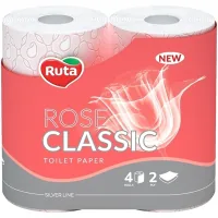 Toilet paper Ruta Classic Pink 2 layers 4 rolls (4820202894131)