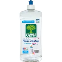 Manual dishwashing liquid L'Arbre Vert Sensitive skin 750 ml (3450601023910/3450601047190)