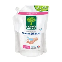 Manual dishwashing liquid L'Arbre Vert Sensitive skin spare unit 1 l (3450601036996/3450601047015)