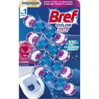 Toilet block Bref Colored water Floral freshness 4x50 g (9000101530667/9000101854282)