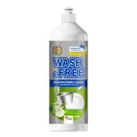 Засіб для ручного миття посуду Wash&Free Зелене яблуко та екстракт едельвейса 1000 г (4823128001379)