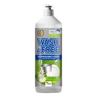 Hand dishwashing liquid Wash&Free Green apple and edelweiss extract 500 g (4260637724267/4823128001386)