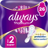 Sanitary pads Always Platinum Super Size 2 26 pcs. (8001841913841)