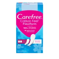 Daily pads Carefree Cotton Feel FlexiForm 30 pcs. (3574661257044)