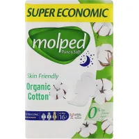Sanitary pads Molped Pure&Soft Night 6 drops 16 pcs. (8690536829040)