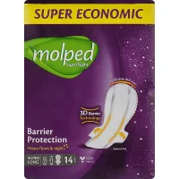Sanitary pads Molped SuperNight Super Long 35 cm 14 pcs. (8690536829187)