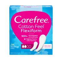 Daily pads Carefree Cotton Feel Flexiform Unscented 56 pcs. (3574661482194)