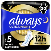 Sanitary pads Always Ultra Secure Night Extra Size 5 20 pcs. (8006540903766)