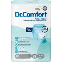 Diapers for adults Dr.Comfort Extra Large 5.5 drops 30 pcs (8680131205622)