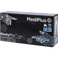 Medical gloves MediPlus BlackyPlus Light Nitrile inspection non-sterile non-powdered Black Size M 100 pcs. (6970245754508)