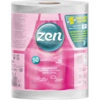Паперові рушники Zen Professional Care 3 шари 615 відривів 80 м 1 рулон (5944582100305)