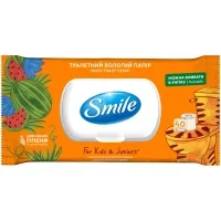 Туалетний папір Smile For Kids & Juniors Вологий 40 аркушів (4823071666021)