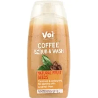 Гель для душу Voi Coffee Scrub & Wash Natural Fruit Seeds Whitening Effect 400 мл (8681608226133)
