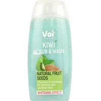 Гель для душу Voi Kiwi Scrub & Wash Natural Fruit Seeds Whitening Effect 400 мл (8681608226126)
