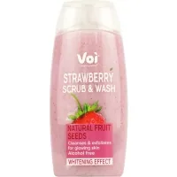 Гель для душу Voi Scrub & Wash Natural Fruit Seeds Whitening Effect 400 мл (8681608226140)
