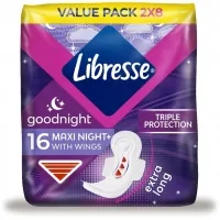 Sanitary pads Libresse Maxi Goodnight 16 pcs. (7322541311708)