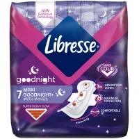 Sanitary pads Libresse Maxi Goodnight 7 pcs. (7322540823356)