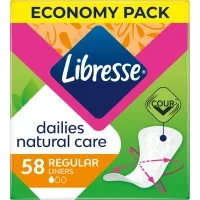 Daily pads Libresse Natural Care Dailies 58 pcs. (7322540575453)