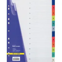 Page divider Buromax numeric, 12 dividers (BM.3212)