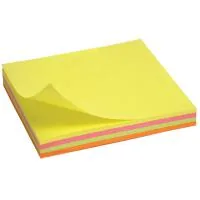 Paper for notes Axent with adhesive layer 75x75 mm, 100 sheets., neon colors mix (2325-02-А)
