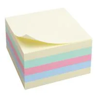 Paper for notes Axent with adhesive layer 75x75 mm, 450 sheets, pastel colors mix (2324-00-А)