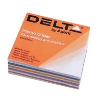 Paper for notes Delta by Axent "MIX" 80X80X20mm, unglued (D8011)