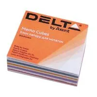 Paper for notes Delta by Axent "MIX" 80X80X20mm, glued (D8012)