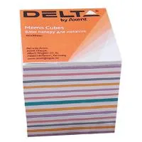 Paper for notes Delta by Axent "MIX" 90X90X80mm, unglued (D8015)