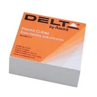 Paper for notes Delta by Axent white 80X80X20mm, unglued (D8001)