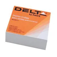 Paper for notes Delta by Axent white 80X80X20mm, glued (D8002)