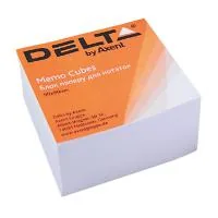 Paper for notes Delta by Axent white 90X90X30mm, unglued (D8003)