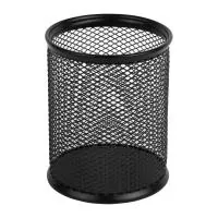 Stand for pens Axent round 80x80x100mm, wire mesh, black (2110-01-A)