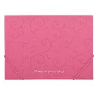 Folder on elastic bands Buromax A4, BAROCCO, pink (BM.3914-10)