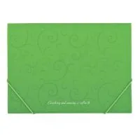 Folder with elastic bands Buromax A4, BAROCCO, light green (BM.3914-15)