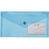 Папка - конверт Buromax DL (240x130мм) TRAVEL, blue (BM.3938-02)