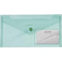 Папка - конверт Buromax DL (240x130мм) TRAVEL, green (BM.3938-04)