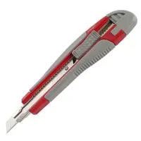 Office knife Axent 9mm, metal runners, rubber inserts (6701-А)