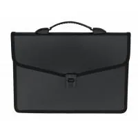 Папка - портфель Buromax 3 compartments, with a lock, black (BM.3734-01)