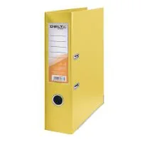 Folder - recorder Delta by Axent double-sided PP 7.5 cm, assembled, yellow (D1712-08C)