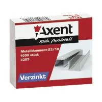 Staples for stationery stapler No. 23/10, up to 70 sheets, 1000 pieces Axent (4305-А)