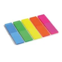 Sticker-bookmark Axent Plastic bookmarks 5x12x50mm, 125pcs, rectangles, neon colors (2440-01-А)