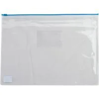 Папка на блискавці Buromax А4, plastic zipper blue (BM.3946-02)