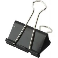 Metal binder Buromax 51 mm, 12 pcs, black (BM.5301)