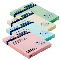 Paper for notes Buromax with adhesive layer 76x102mm, 100sheets, pastel colors mix (BM.2313-99)