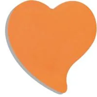 Paper for notes Buromax with adhesive layer "Heart", 50 sheets, NEON colors mix (BM.2362-99)