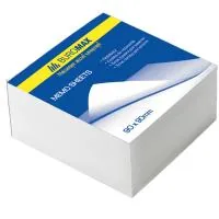 Paper for notes Buromax White 90x90x50mm, unglued (BM.2215)
