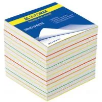 Paper for notes Buromax Rainbow JOBMAX 90x90x70mm, unglued (BM.2249)